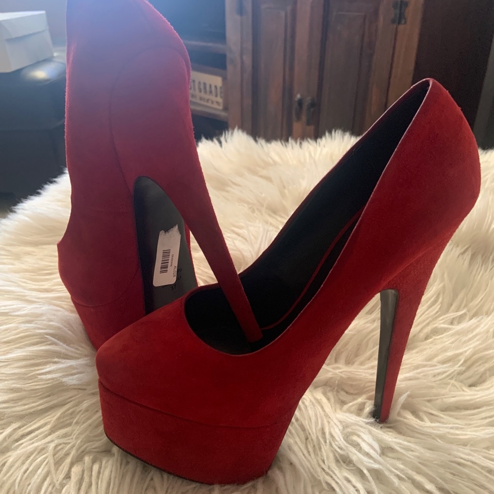 Giuseppe zanotti Eva suede leather platform pump sz 37